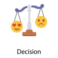 Trendy Decision Concepts vector