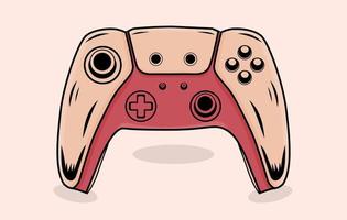 ilustración de controlador de videojuegos gratis, vector de consola de juegos gratis, ilustración de vector de controlador de juegos