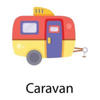 conceptos de caravana de moda vector