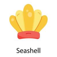 Trendy Seashell Concepts vector