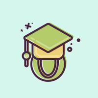 Icon Global Education. related to Education symbol. MBE style. simple design editable. simple illustration vector
