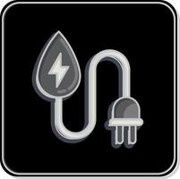 Icon Water Energy. related to Environment symbol. Glossy Style. simple illustration. conservation. earth. clean vector