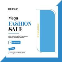 Vector fashion sale social media post