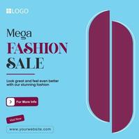 Vector fashion sale social media post