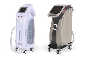 Modern equipment for laser hair removal cosmetic procedures in a beauty salon vector