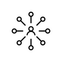 User Multitasking Isolated Line Icon. Perfect for UI, apps, sites, stores, adverts. Editable stroke, drawn with black thin line vector