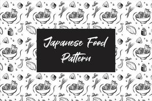 Japanese Food Pattern vector