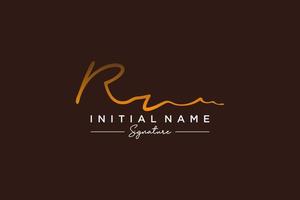 Initial RR signature logo template vector. Hand drawn Calligraphy lettering Vector illustration.