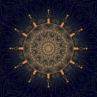 Luxury Golden Ornamental Mandala Design Background vector