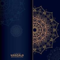 fondo de diseño de mandala ornamental dorado de lujo vector