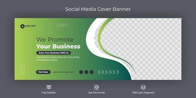Creative corporate business marketing social media cover banner post template vector