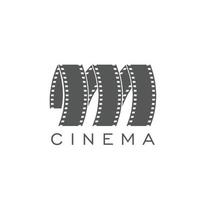 Hollywood movie and cinema industry sign or icon vector