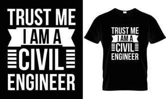 diseño de camiseta de ingeniería vector