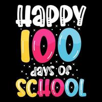 100th days of school t shirt free, hundred days t shirt design free, 100th days celebration t shirt, Kids Colorful t shirt vector