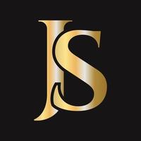 Monogram SJ Logo Design. JS Logotype vector