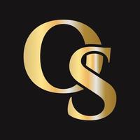 Monogram SO Logo Design. OS Logotype vector