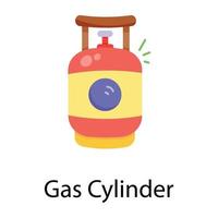 Trendy Gas Cylinder vector