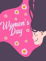 womens day background vector illustration template for poster, cover, card