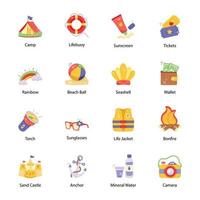 Collection of Holidays Flat Icons