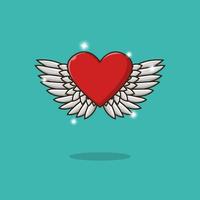 diseño de vector de mosca de ángel de amor