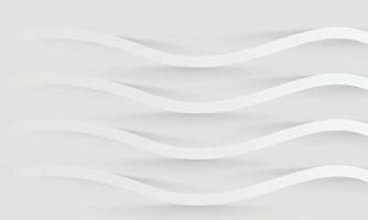 White elegant lines abstract background design. Modern white-wave meta abstract background collection vector