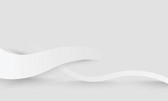 White elegant lines abstract background design. Modern white-wave meta abstract background collection vector