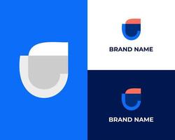 uf logo design simple modern template vector