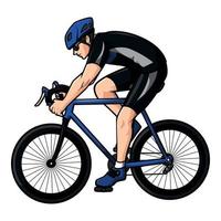 diseño de ilustración de vector de ciclismo