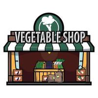Vegetable Shop Illustration Design vector