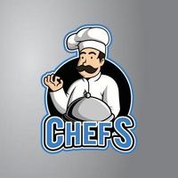 diseño de ilustración de vector de chef