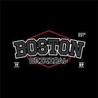 tipografía vectorial boston para el diseño de camisetas. perfecto para el diseño simple de camisetas impresas vector