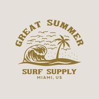 great summer vector typography for t-shirt. perfect for simple style