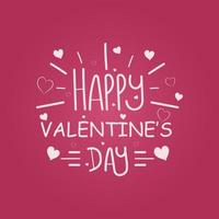 celebration of valentines day template design vector