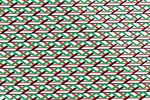 Geometric seamless pattern of green network and red circles. vector