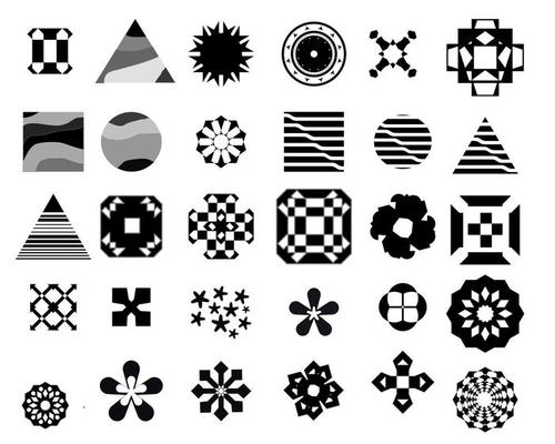 Collection of Cute Geometrical Shapes