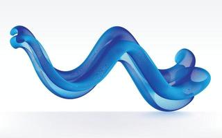 Modern blue wave line background design. Abstract blue light wave line web template vector