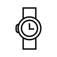 línea de icono de reloj clásico aislada sobre fondo blanco. icono negro plano y delgado en el estilo de contorno moderno. símbolo lineal y trazo editable. ilustración de vector de trazo simple y perfecto de píxeles