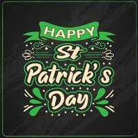 Happy st patrick's day vector