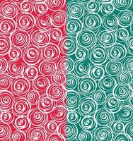 Seamless pattern of Christmas Fun Swirls vector