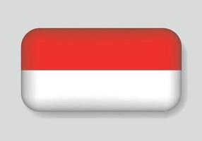 Isolated of the Indonesia Vector Flag. Vector illustration flag design.