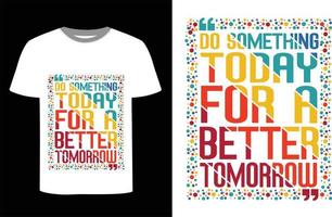 Typography T-shirt design with white vector