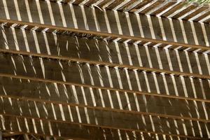 True sunlight and artificial lighting. Abstract photo of light and dark.