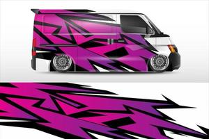 racing car wrap vector design for vehicle vinyl stickers and automotive company sticker livery