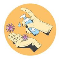 Free Design hand sanitizer gel antiseptic vector