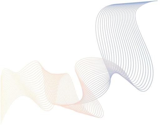 Abstract Line Wave - Curvy Lines Background  - Abstract Wavy Background