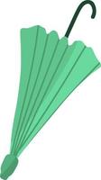 el paraguas verde vector