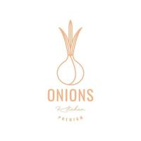 onions fresh kitchen spice taste food cooking lines logo design vector icon illustration template