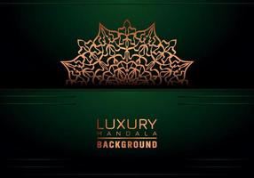 Luxury ornamental mandala background, arabesque style vector