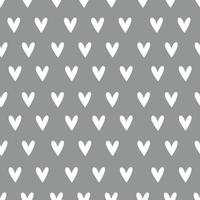 Seamless pattern with cartoon hearts. Colorful vector flat style. hand drawing. valentines day. Romantic design for print, wrapper, fabric.