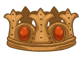 Royal crown with gems and precious stones vector